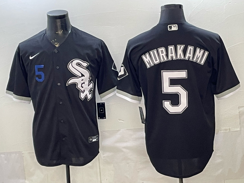 2026 Men Nike Chicago White Sox #5 Murakami black MLB Jersey 0410001